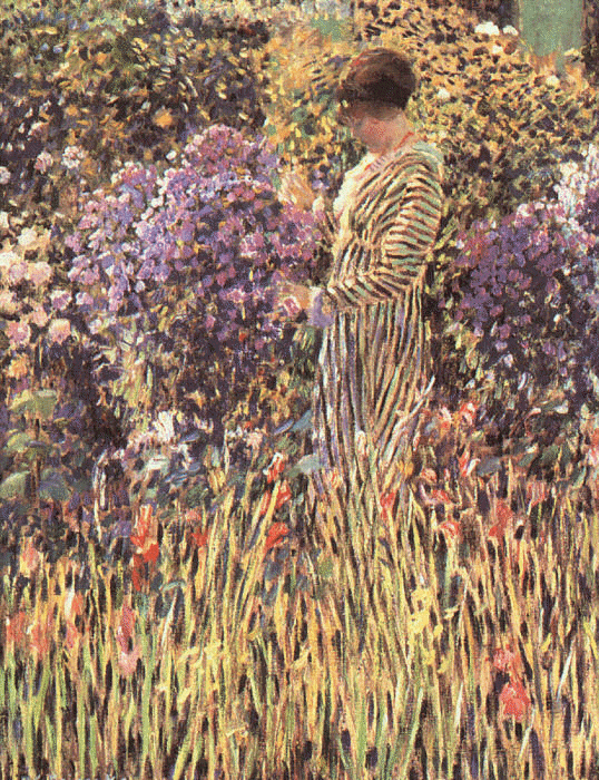 Lady in a Garden